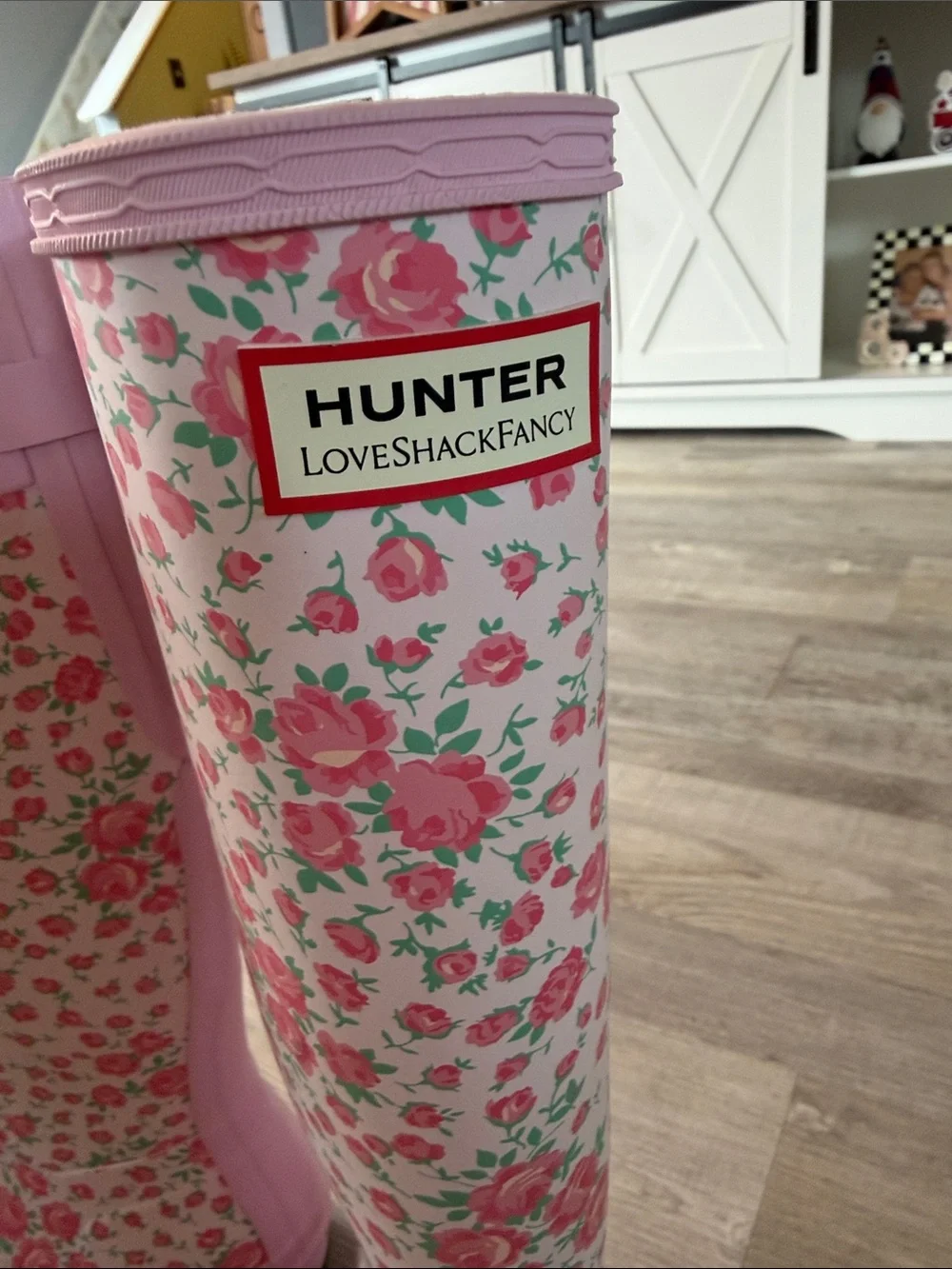 Hunter X Love Shack Fancy tall floral rain boots 🌸🩷